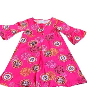 Hanna Andersson, Pink Floral Dress, Size 110cm (5)